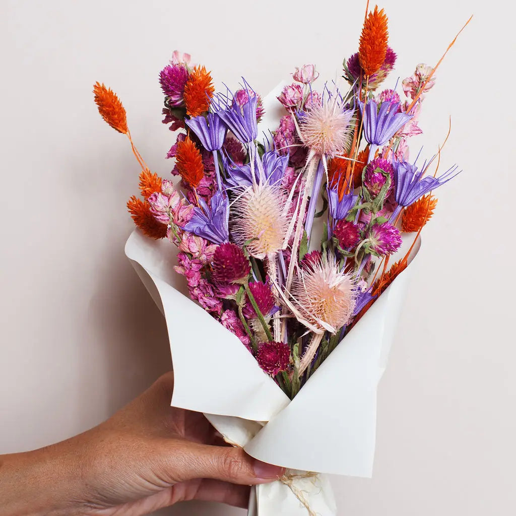 Bright Dried Flower Bouquet (Mini)