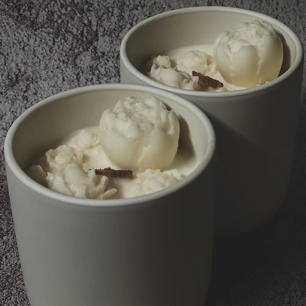 Flower Candle Ceramic