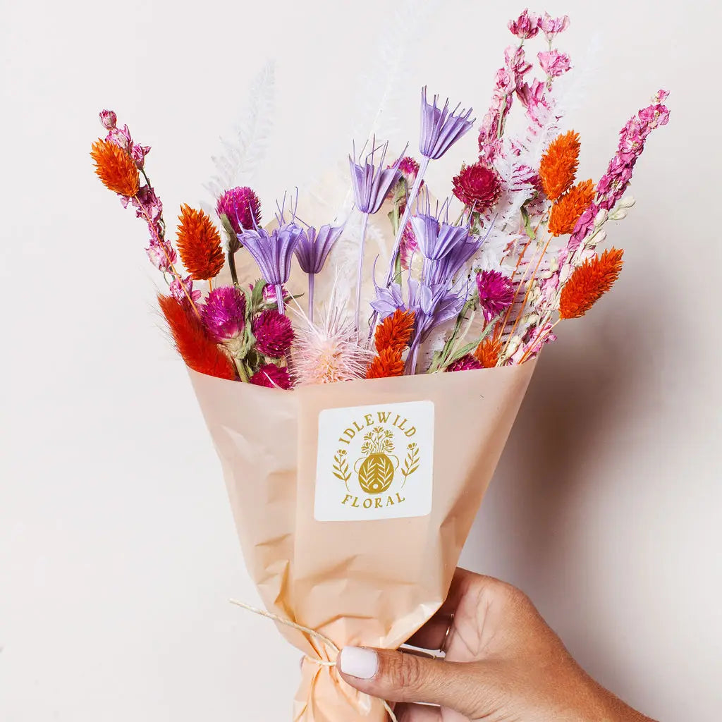 Bright Dried Flower Bouquet (Mini)