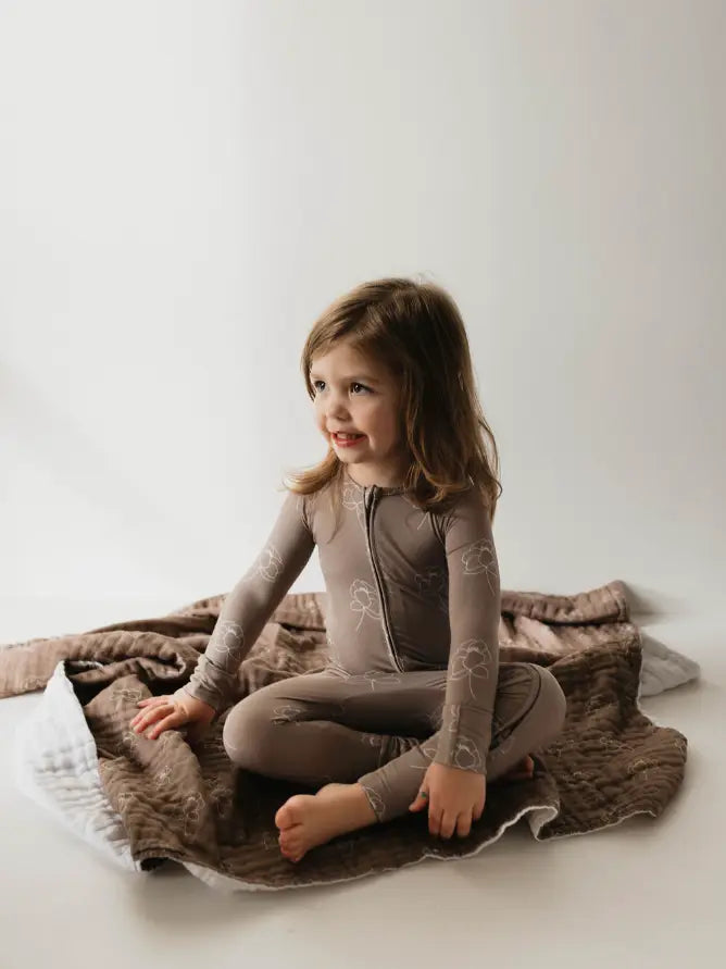 Forever French Bamboo Zip Pajamas | Sweet Dreams Floral