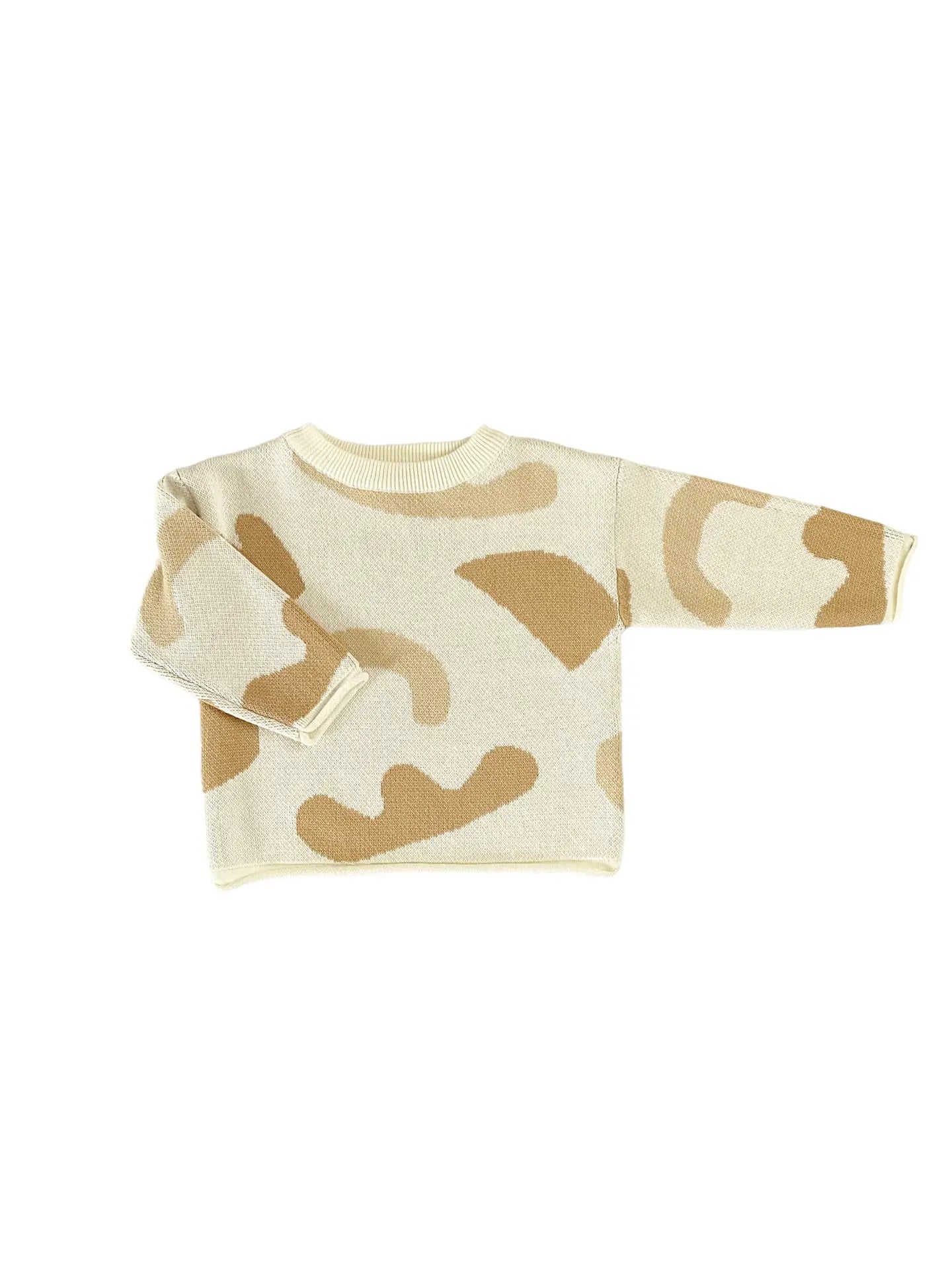 Knitted Sweater | Boho Organic Shapes