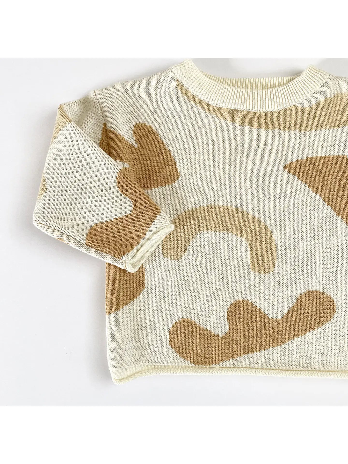 Knitted Sweater | Boho Organic Shapes