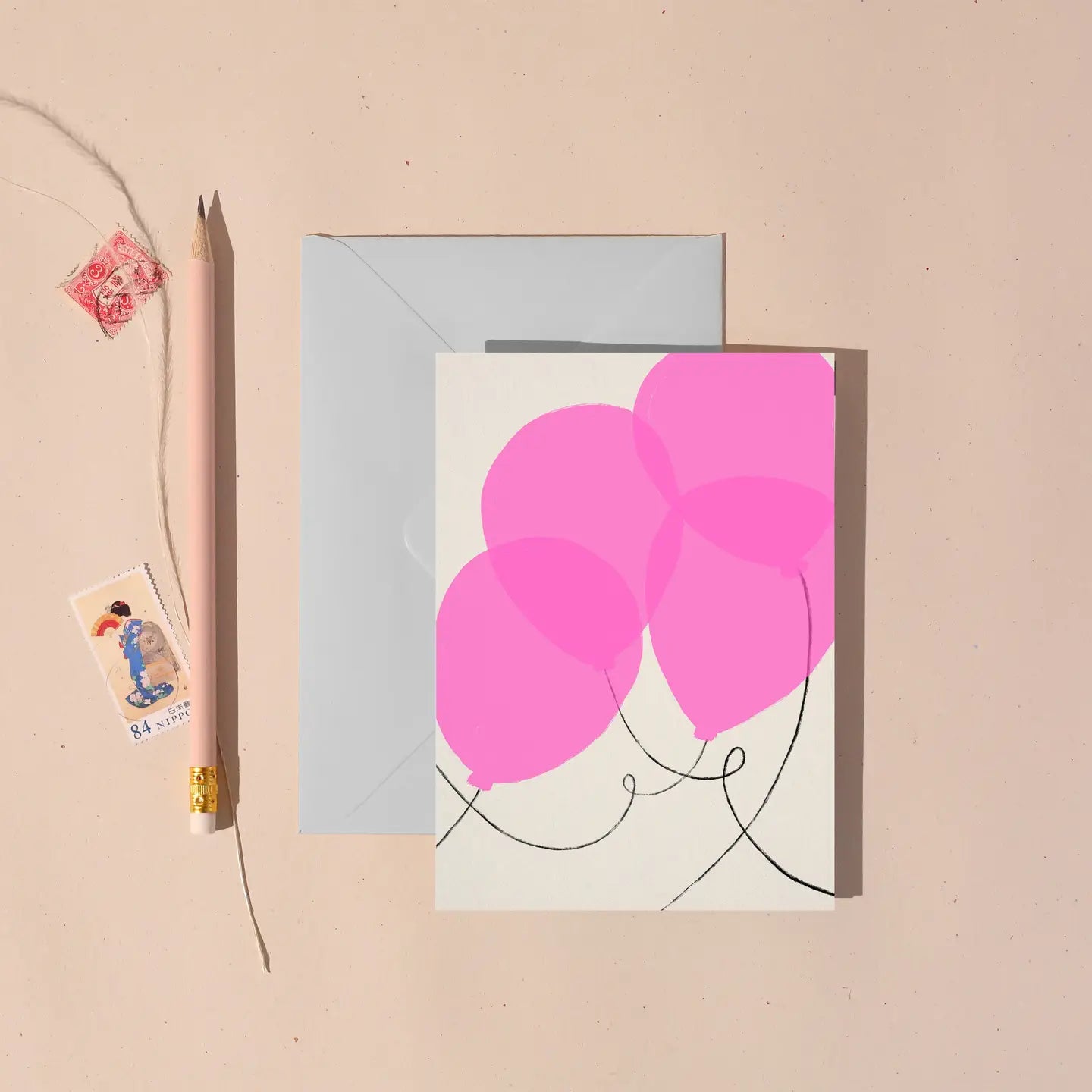 Neon Balloons Card | Birthday Cards | Celebrations Cards