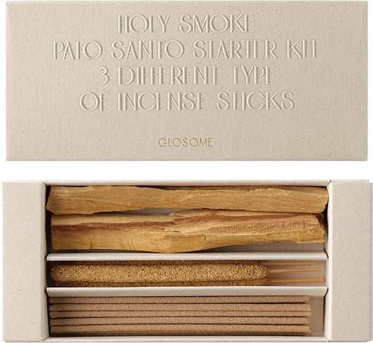 Holy Smoke Palo Santo Incense Starter-Kit | Palo Santo Sticks Bulk, Palo Santo Wood