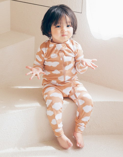 Latte Cloud Baby Footie