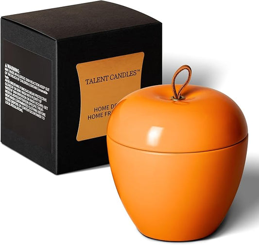Apple Shaped  Natural Soy Wax Candles - Apple & White Jasmine