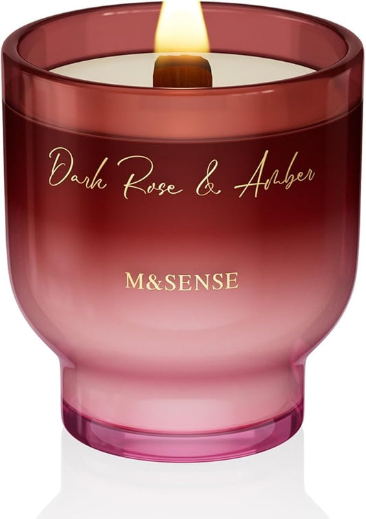 Dark Rose Amber Scented Candle