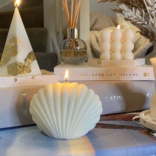 Shell soy wax candle
